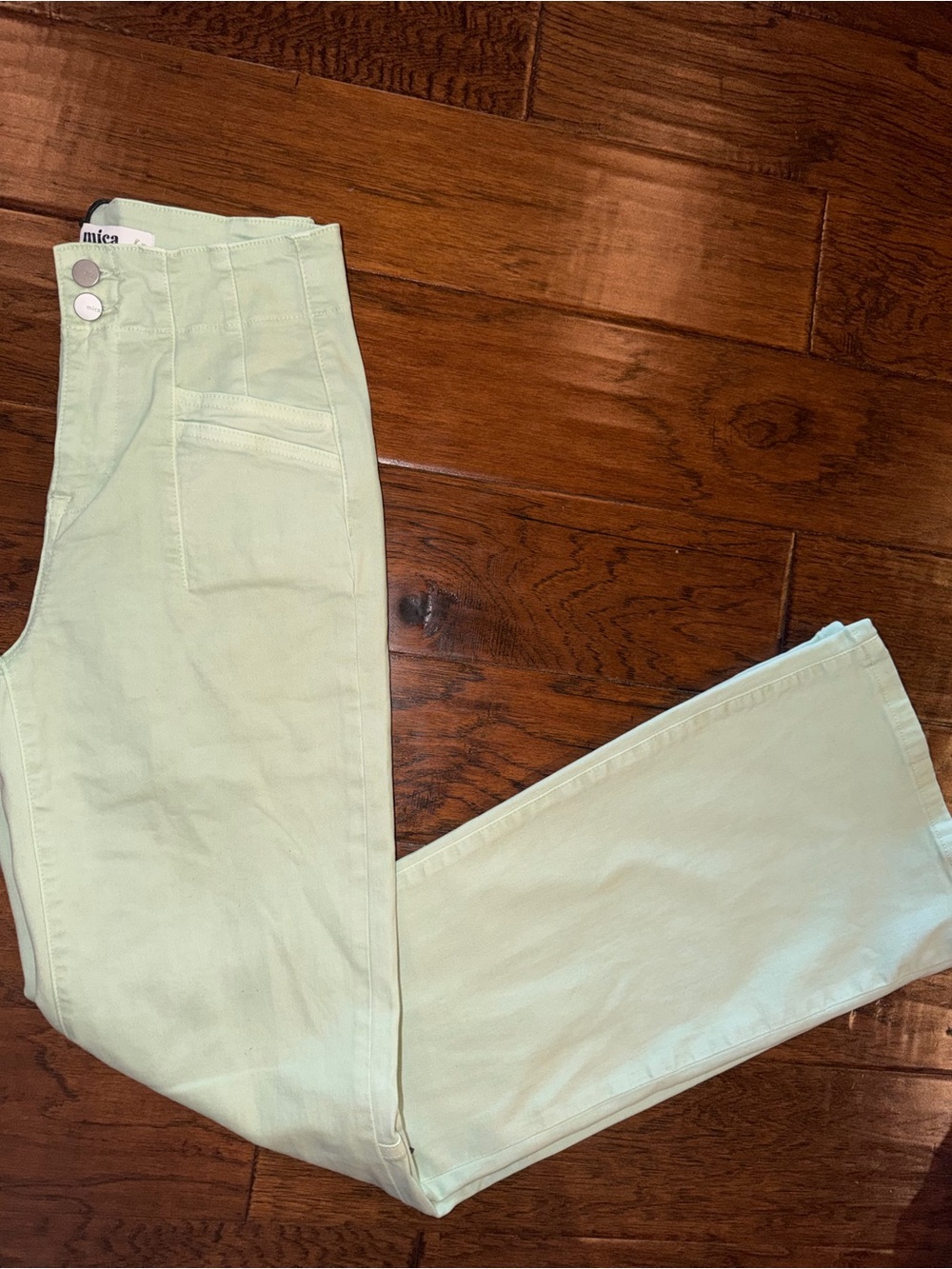 Light Mint Mica Pants